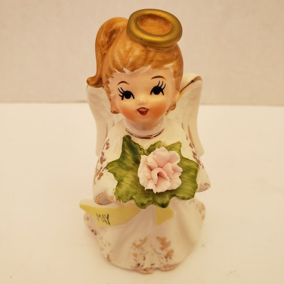Lefton May Girl Angel Figurine - Picture 7 of 9
